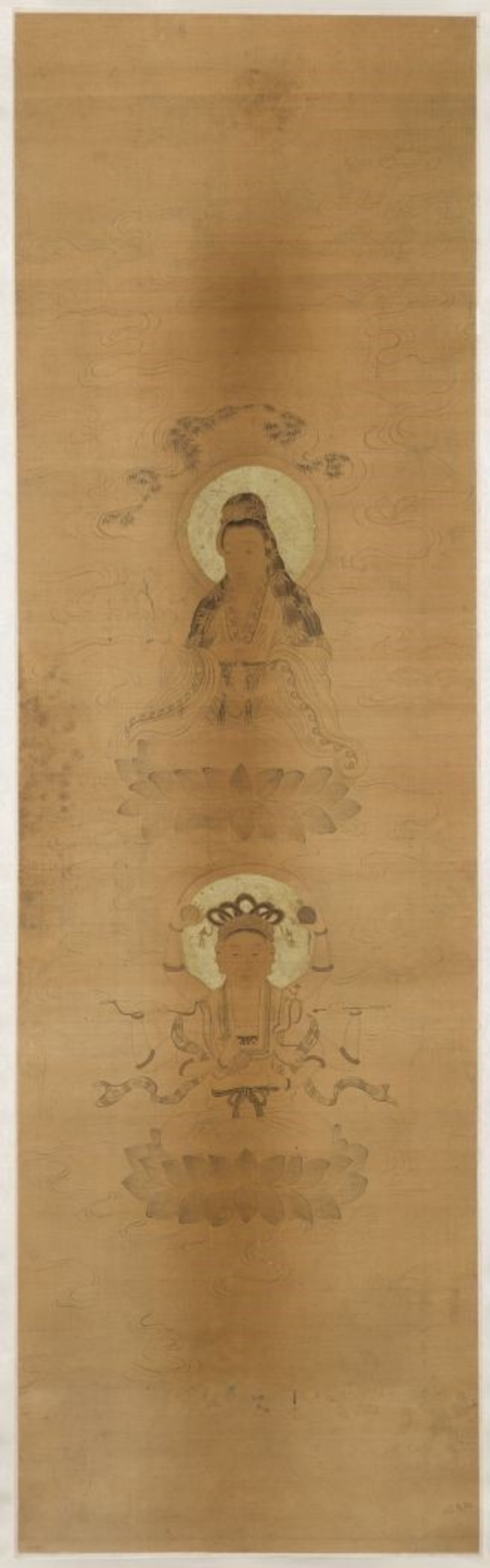 Dvě podoby bódhisattvy Kuan-jin, Čína, 18.–19. století, Národní galerie Praha.jpg