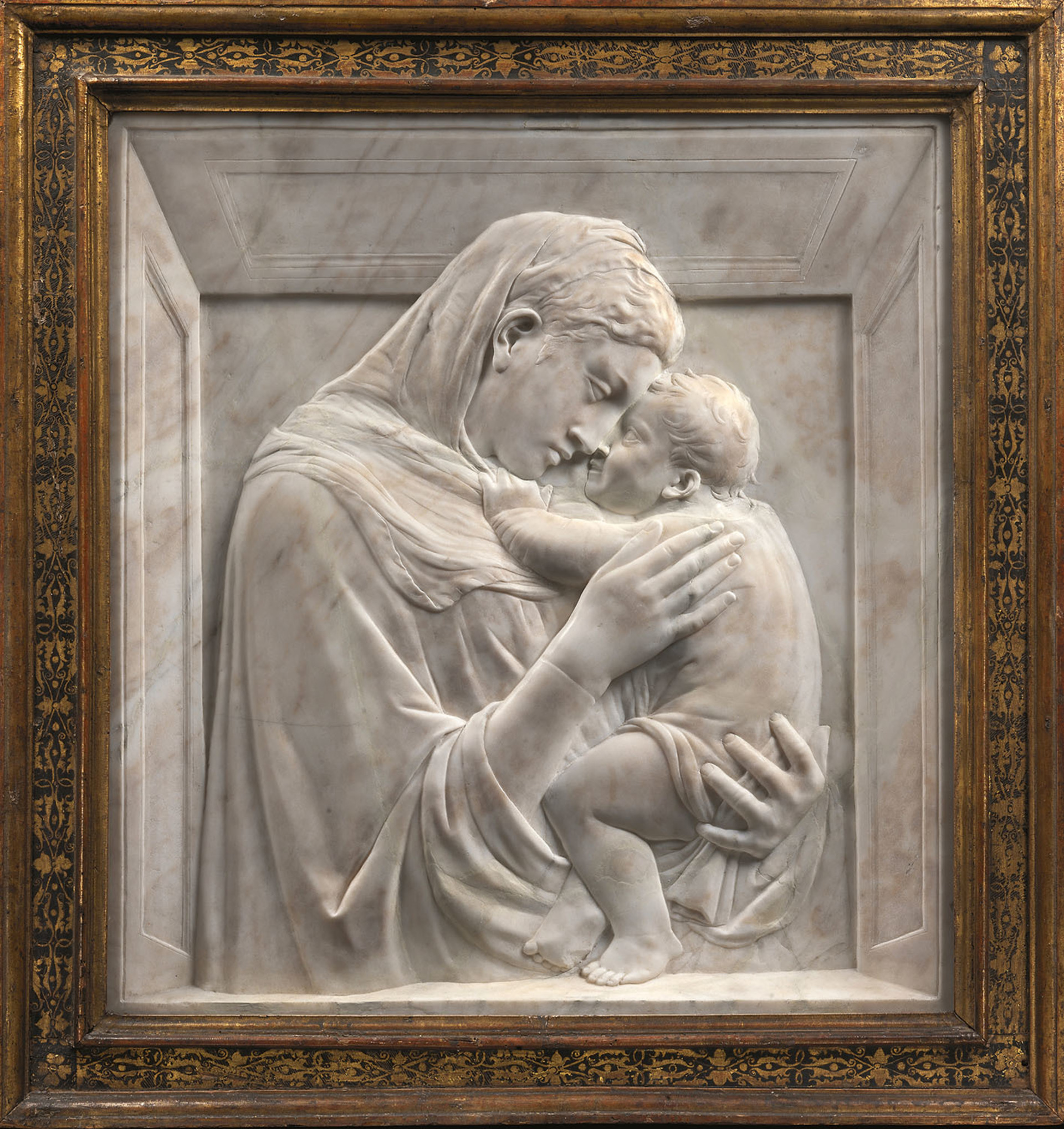 Donatello: Marie s dítětem (Madonna Pazzi), kol. 1422, mramor, © Staatliche Museen zu Berlin