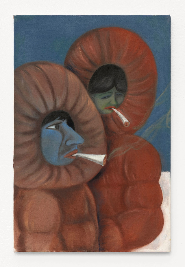 Two Smokers, oil on canvas 45x60,2023.jpg