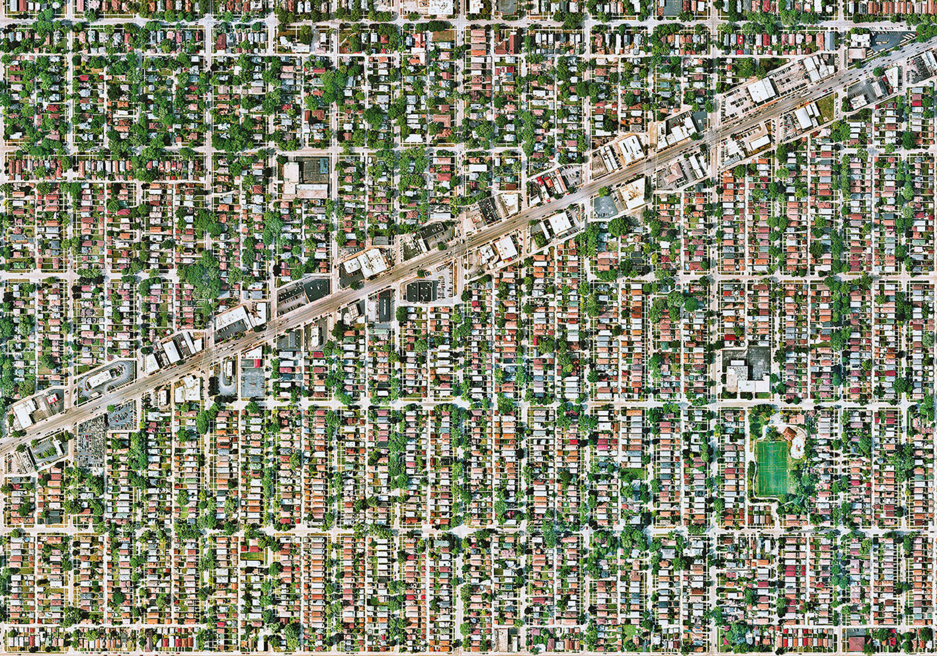 Benjamin Grant: Berwyn, Illinois, 2023, foto: Nearmap, Overview