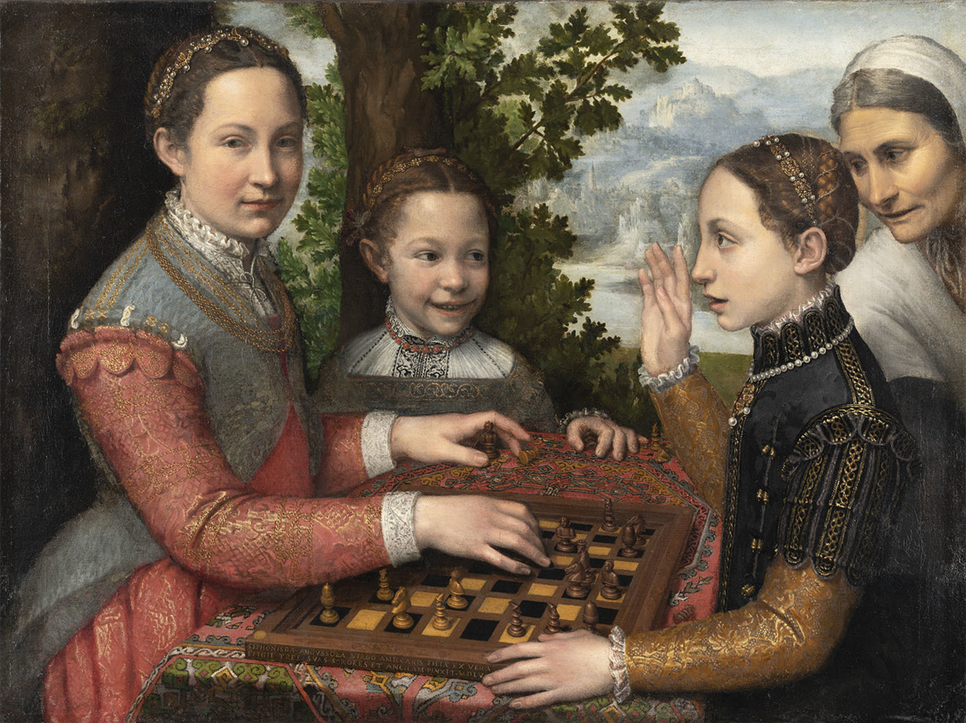 1_Sofonisba Anguissola, Šachová hra, 1555, Museum Poznaň.jpg