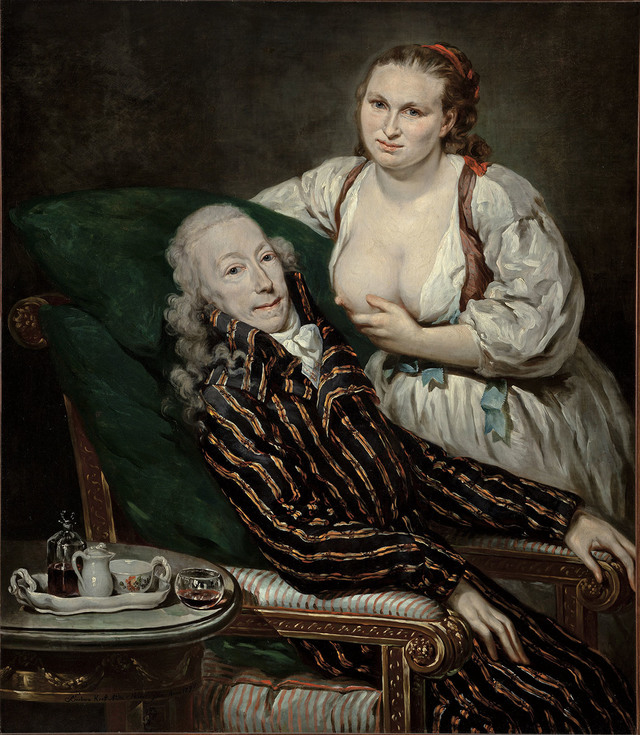 Barbara Kraft Steiner, Hrabě  Hartig se svou kojnou, 1797, NGP.jpg